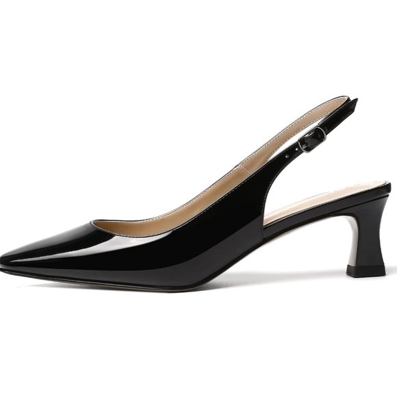 Skysterry Patent Leather Slingbacks w/ Kitten Heel | Sz. 8 | NWOT - Picture 1 of 6
